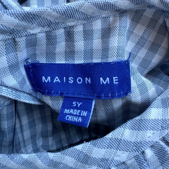 Girls pale blue gingham dress. Perfect for summer! - Picture 3 of 3